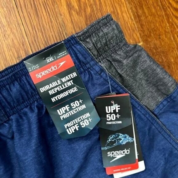 New Speedo Men's Sport Swim Trunk (2XL) Heather Blue - Picture 1 of 10